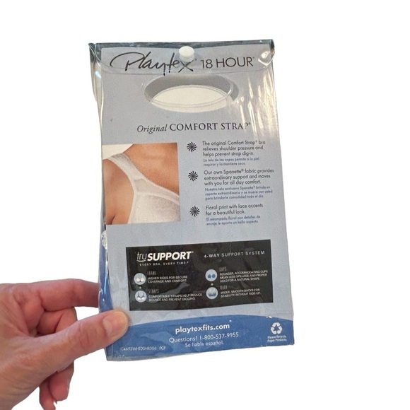 Playtex 18 Hour Ultimate Shoulder Comfort White Size 38B NWT - Picture 13 of 15